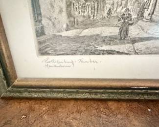 original Etching by Paul Sollmann
