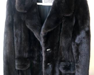 Diamond Black Mink Jacket (probably size 8)