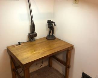 Specialty Desk with Articulated Lamp