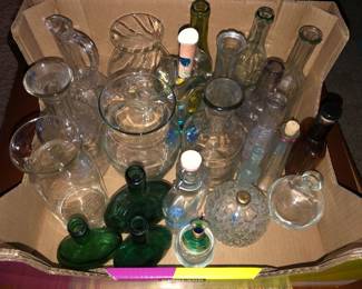 Glassware, Bottles, Vase