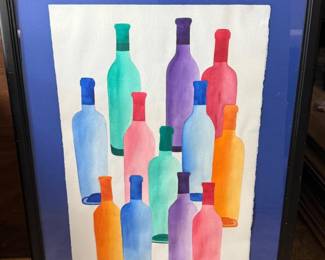120 VerticalTastinganOriginalWatercolorSignedbyJanetBiles