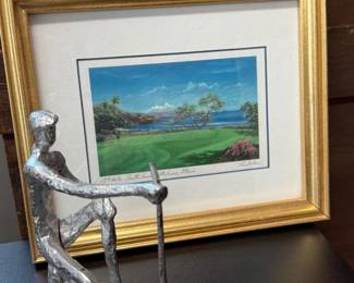 126 GolfMemoriesbyLarryDotsonMetalPuttingStatue