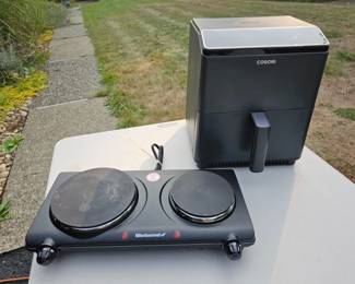 119 CosoriAirFryerEliteGourmet2BurnerElectricCooktop