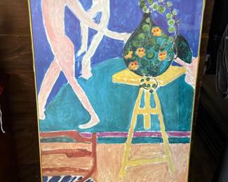 128 NasturtiumsWithThePaintingDanceIUVFramedPrint