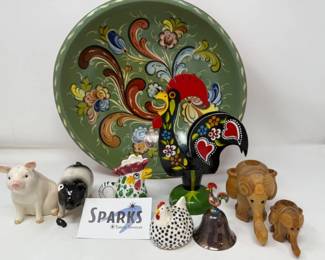 88 SmallAnimalsHandpaintedBowl