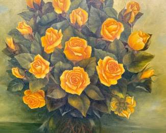 116 BouquetofYellowRosesbyLocalArtistGBourdon