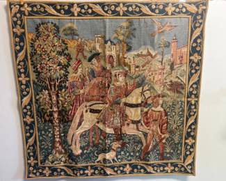 141 TheFalconHuntTapestryMadeinFrance