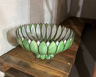 Ceiling fixture.  One broken petal