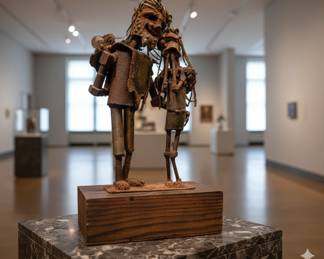 statue in museum