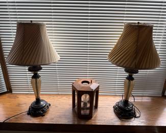 Assorted table lamps 