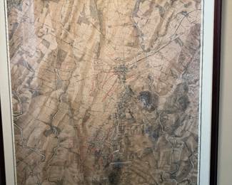 Battlefield Map of Gettysburg (second day)