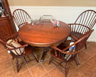 Dinette table with four chairs