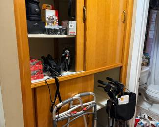 Camera equipment, and a Rollator and walker