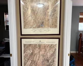 Two large battlefield of Gettysburg maps