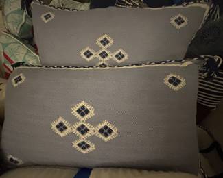 Coastal blue pillows