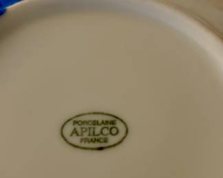 Porcelaine from FRANCE - APILCO saucers