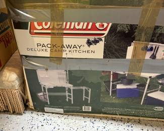 Coleman camping table.