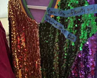 Sequined jacket size XL
Mardi Gras