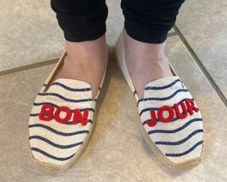 “Bonjour” espadrills
Very gently worn
Size 7