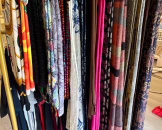 23 scarves, pashminas.   