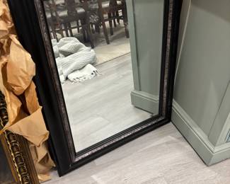 Mirror - black frame.  Beveled 