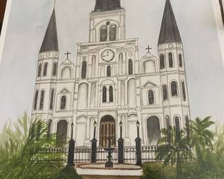 St. Louis Cathedral drawing