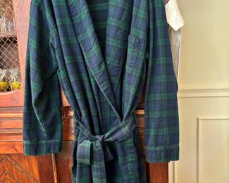 L. L. Bean men’s flannel robe.
