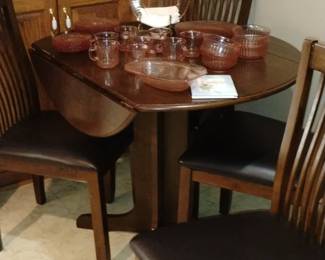 Drop leaf breakfast table 4 chairs