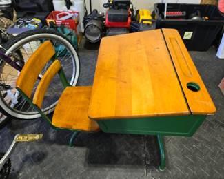 Vintage school desk
