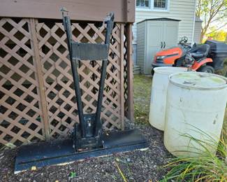 Plow attachment, rain barrels