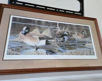Signed duck print