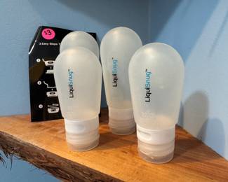 Internet-popular travel bottles for toiletries. Never used.