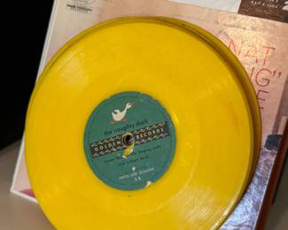 Plastic children's records.