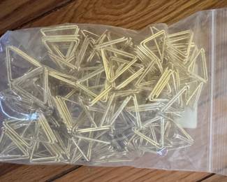 Gold placecard holders. Never used.