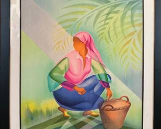 Woman looking