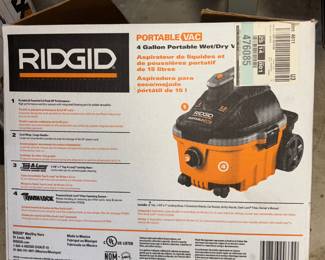 Rigid 4 gallon wet/dry shop vac