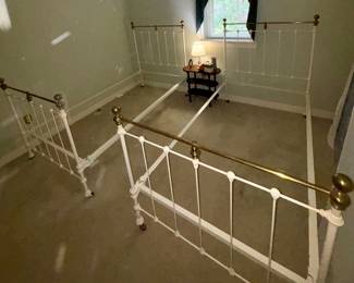 Antique twin beds 