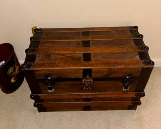 Antique wooden trunk in great shape 