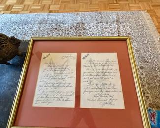 Absolutely rare one of a kind hand written letter from Mel Blanc to a friend thanking him for a watch written on Bugs Bunny imprinted paper! 