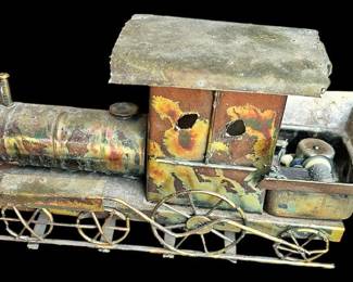 Vintage Copper Train Music Box
