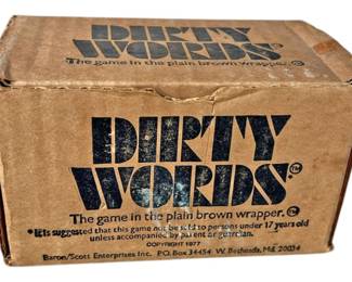 Vintage Dirty Words Game The Game