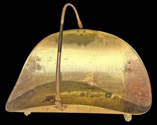 Vintage Brass Firewood Log Holder