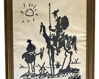 Pablo Picasso Don Quixote Sketch Print