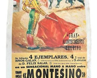 Vintage Bullfight Poster