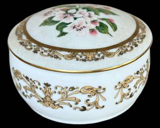 Vintage Heritage House Porcelain Music Box