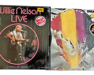 Willie Nelson Bob Dylan Vinyls