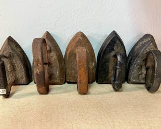 Antique cast iron irons