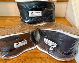 Kelodon safety boots, 2 black and 1 brown (new)