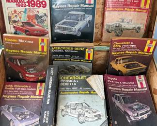 Chilton's and Haynes Vintage Car Auto Repair Manuals