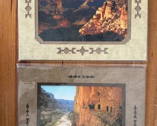Unframed matted photos of Grand Canyon by K.V. Johnson at South Rim Studios, signed and sealed